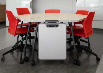 Les petits tableaux permettent de présenter une problématique à ses coéquipiers et de la résoudre ensemble.
